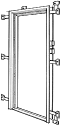 All Steel Door Frame Securely Speed-Loks To Adjacent Panels