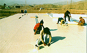 Komatsudani Membrane Roof Installation