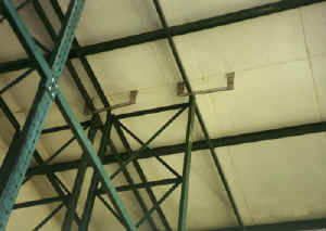 Rack to Ceiling Panel Anchors -- No Thermal Bridge to Outside!