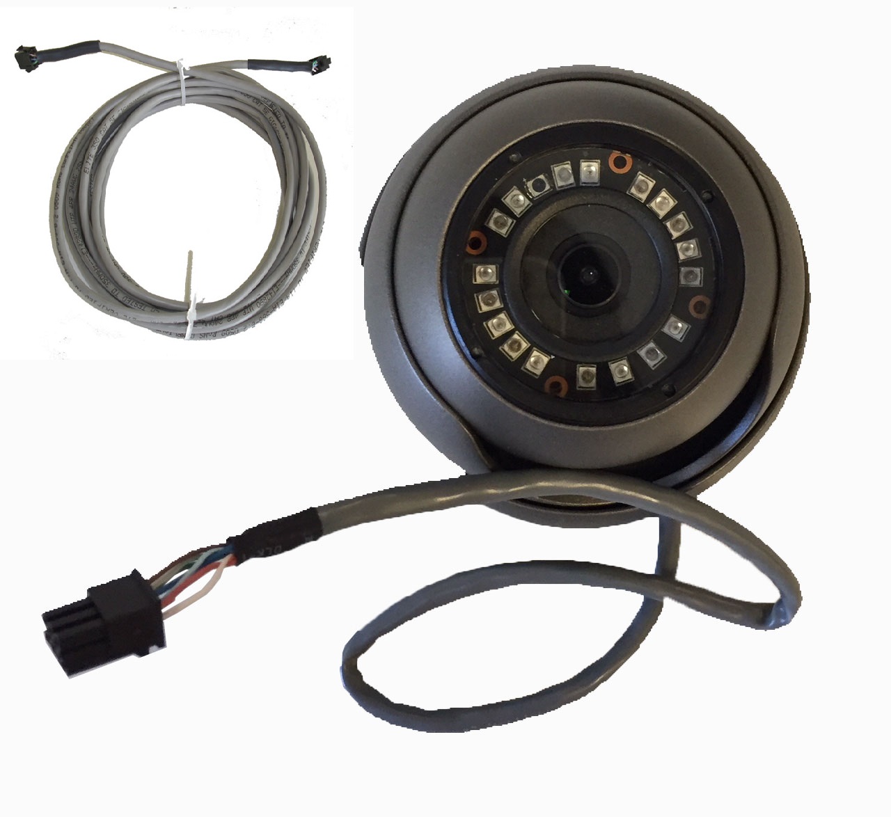 1000TLV Vandal/Weather Proof IR Bus Camera with 25' Camera Extension Cable
