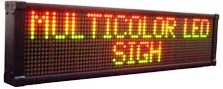 2-Line Multi-Color LED Moving Message Sign, 25.5\"(L) x 6\"(H) x 2\"(D)<li>Price: Call in
