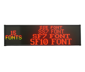 4-Line Multi-Color LED Moving Message Sign (Large) 41"(L) x 11"(H) x 2.1"(D)<li>Price: Call in.
