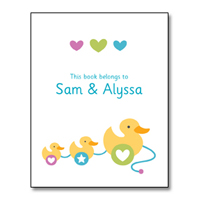 Baby Ducks Bookplate (set of 8)